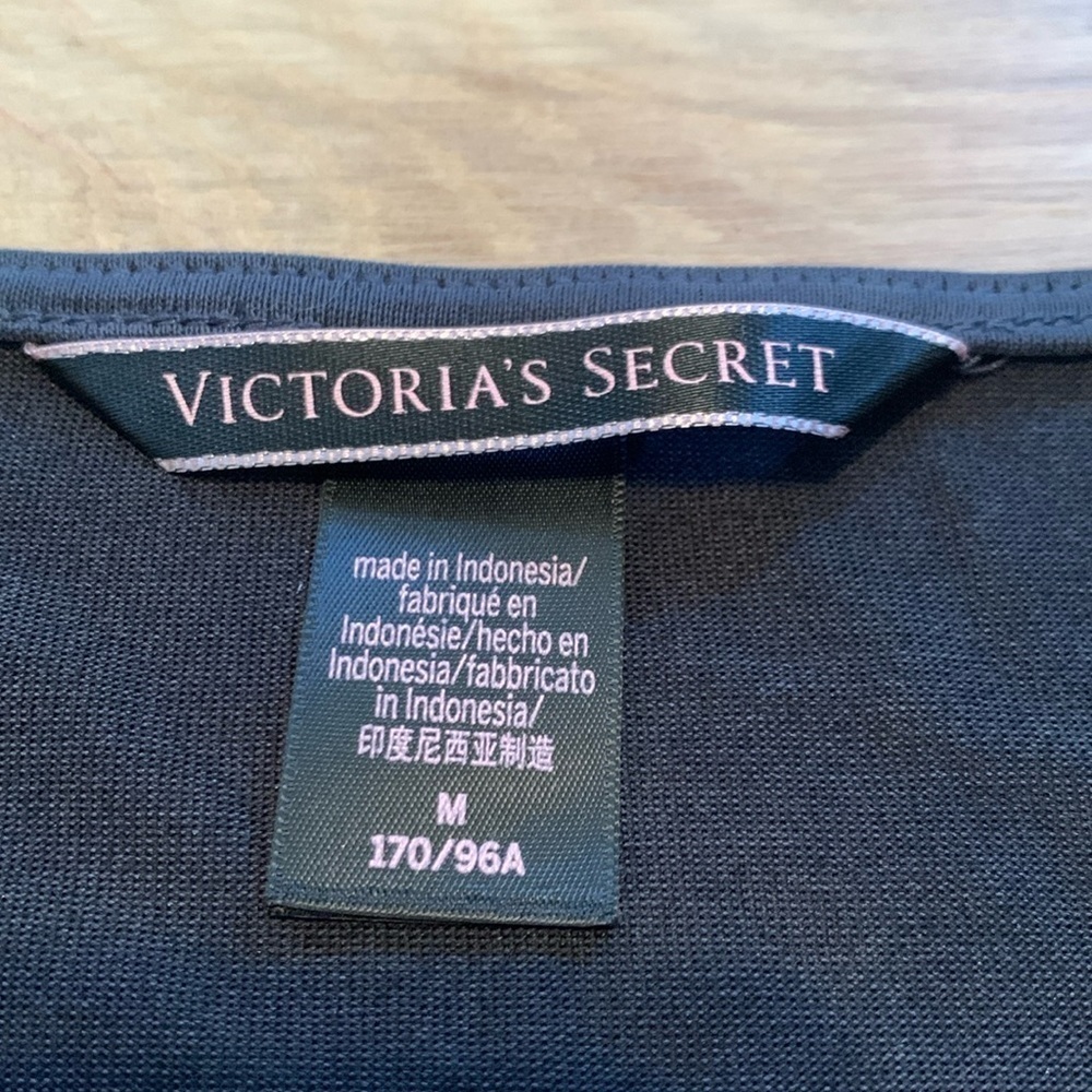 Victoria’s Secret Long Sleeve Cropped Wrap Around Tie Waist Shirt Women’s M - Picture 2 of 11